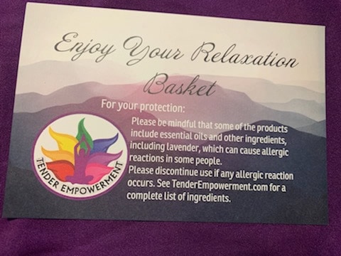 relaxation kit card